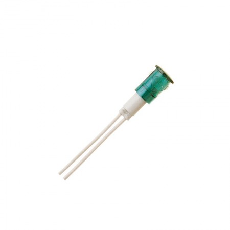 LAMPADINA SPIA A PRESSIONE 220V VERDE