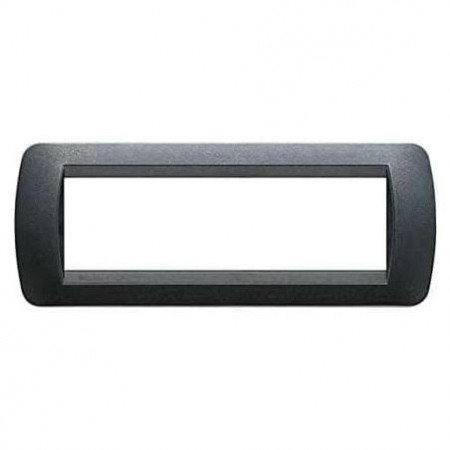 PLACCA 7 MODULI ACCIAIO PLASTIFICATO LIVING INTERNATIONAL