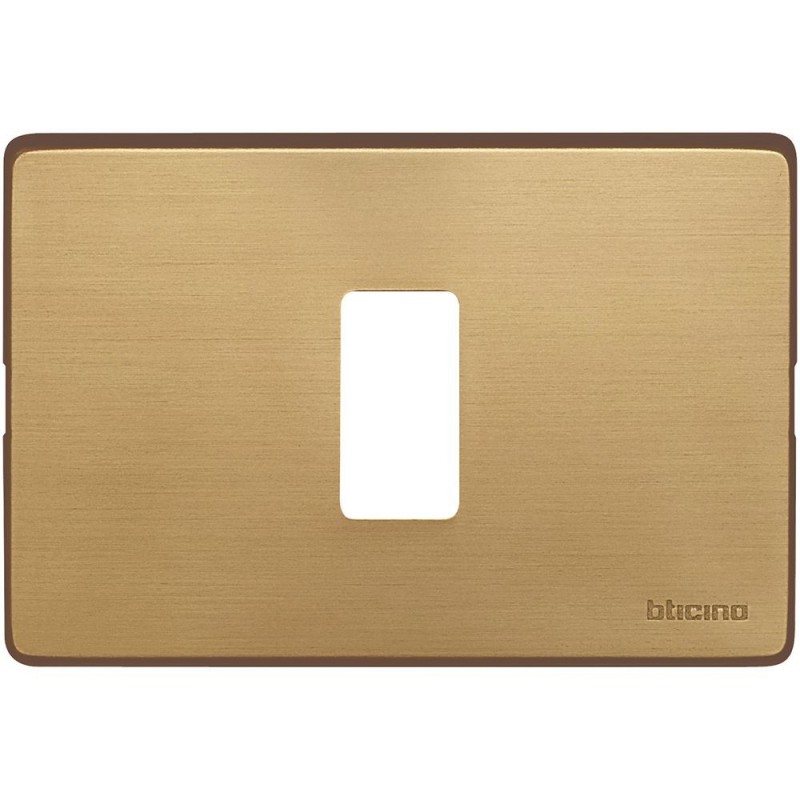 PLACCA CON VITI 1 POSTO BRONZO MAGIC