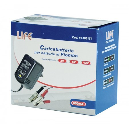 CARICABATTERIE PER BATTERIE AL PIOMBO 2-6-12V