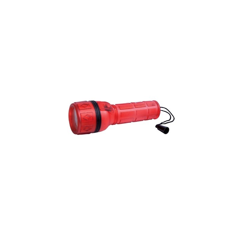 TORCIA IN GOMMA 3 LED COLORE ROSSO 2xD