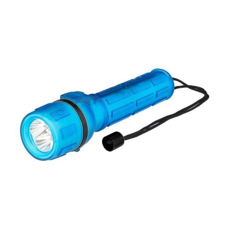 TORCIA IN GOMMA 3 LED COLORE BLU 2xD