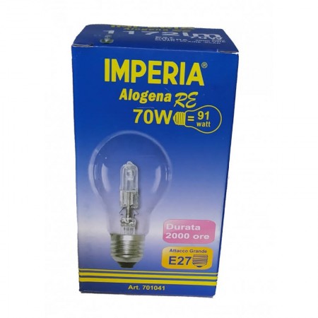 LAMPADINA GOCCIA ALOGENA 70W E27 2000h