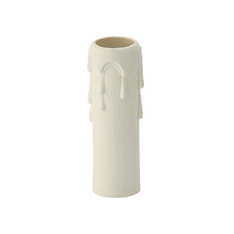 PORTALAMPADA FINTA CANDELA 6,5cm E14 BIANCO