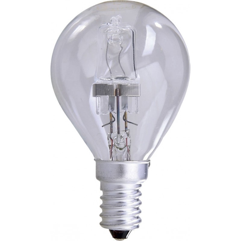 LAMPADINA SFERA ALOGENA 28W E14 2000h