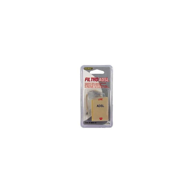 FILTRO ADSL INGRESSO PLUG USCITA PLUG