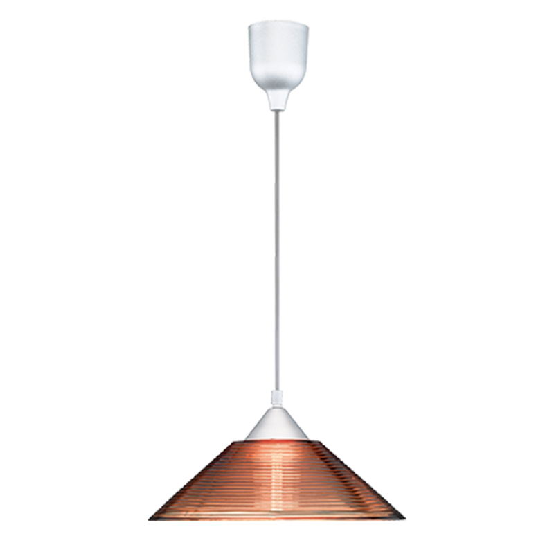 LAMPADARIO 1 LUCE E27 AMBRA