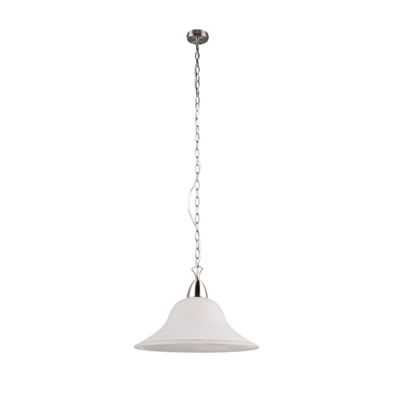 LAMPADARIO 1 LUCE E27 Ø40 SABBIATO CON CATENA