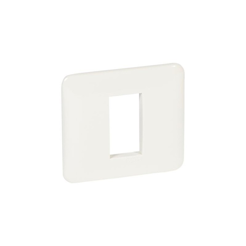 PLACCA 1 MODULO BIANCO CLASSICO SCATOLA ROTONDA