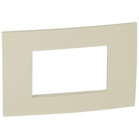 PLACCA 3 MODULO VELA QUADRA AVORIO