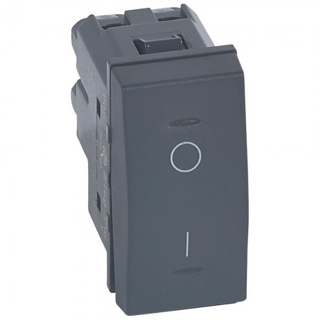 INTERRUTTORE BIPOLARE 16A. VELA SCURA