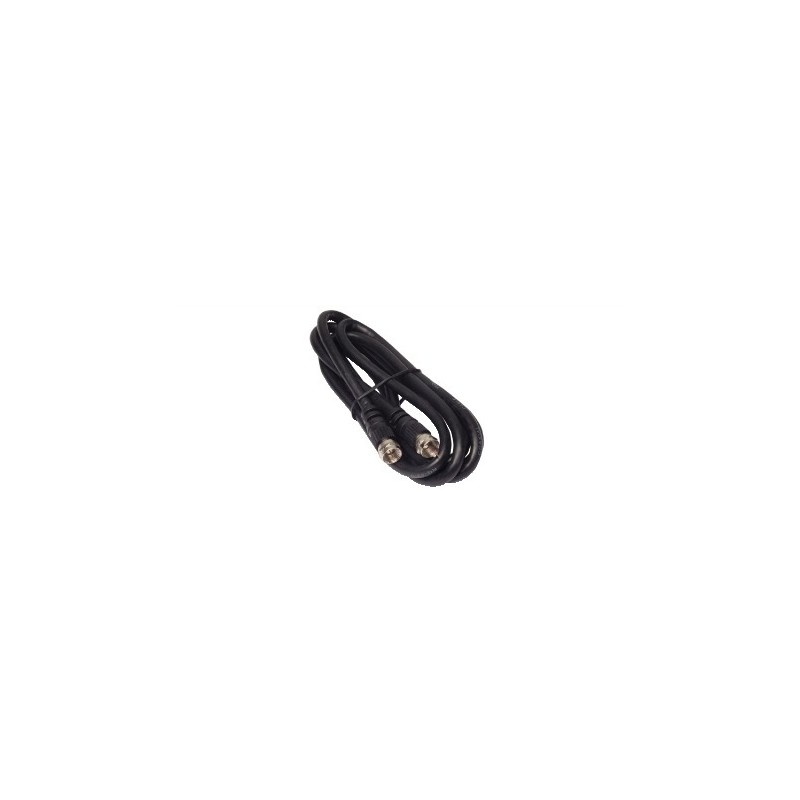 CORDONE SATELLITARE 2,5m CON CONNETTORE "F" COLORE NERO