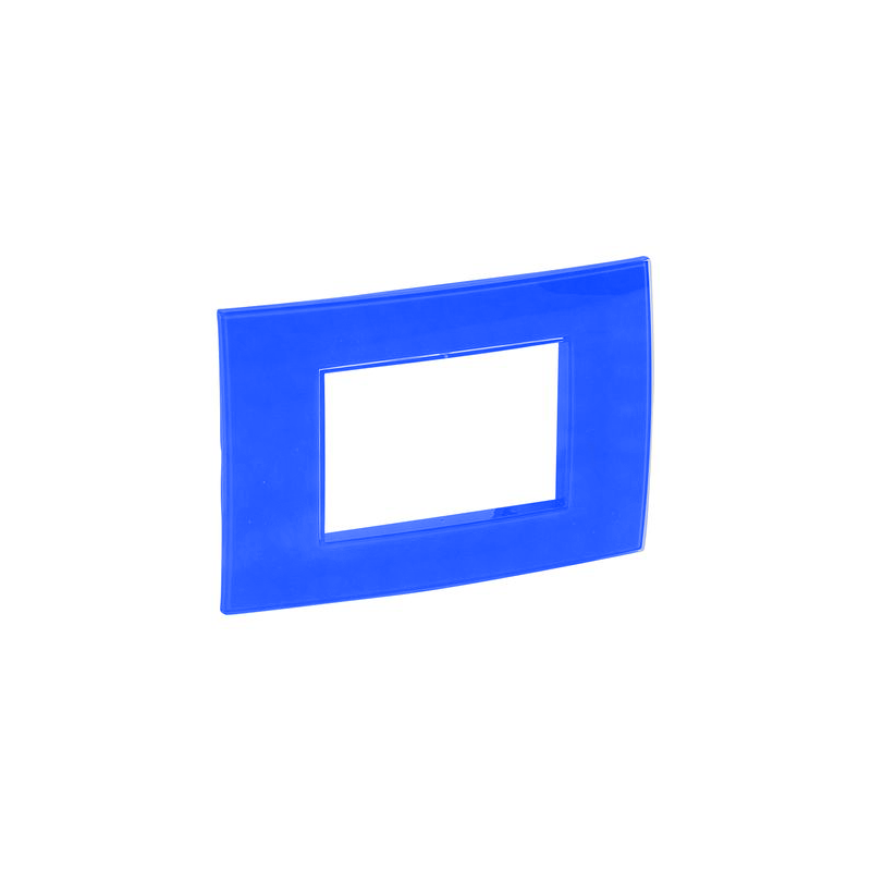 PLACCA 3 MODULI COBALTO RIFLESSI VELA QUADRA