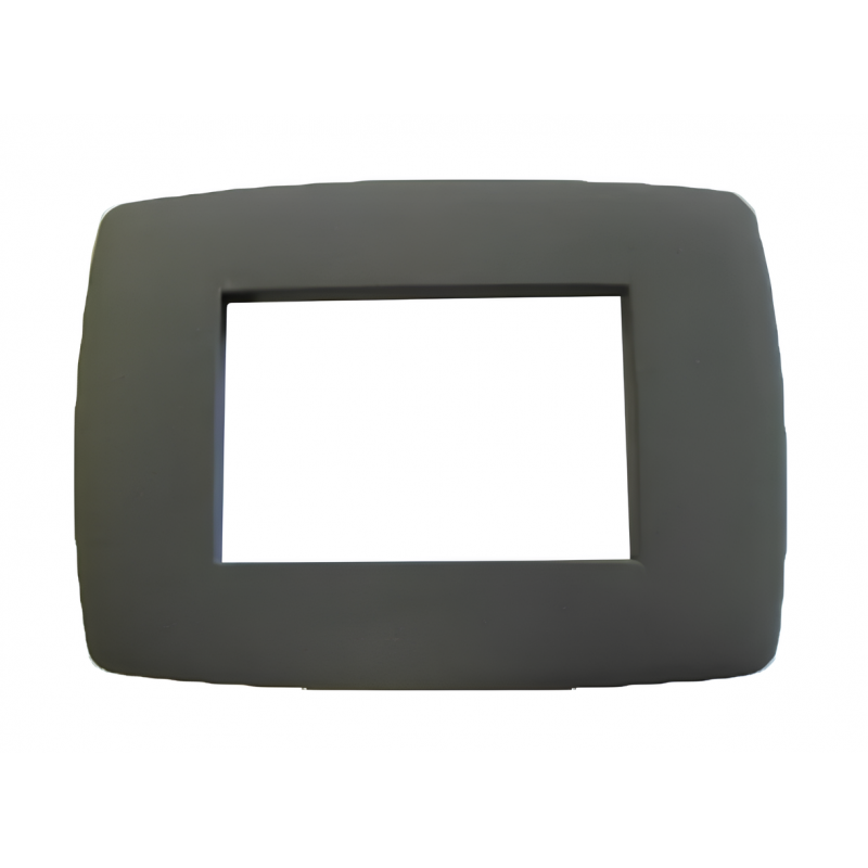 PLACCA 3 MODULI VELA TONDA TERRACOTTA CRETA METALLO