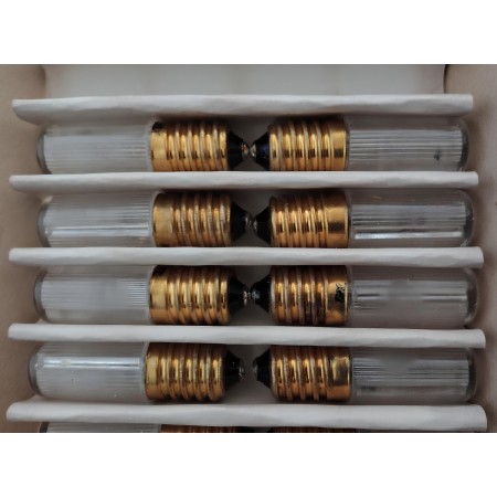 LAMPADINA TUBOLARE LUNGO SPIA A SCARICA E14 380V