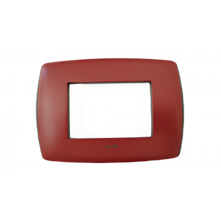 PLACCA 3 MODULI SERIE VELA BORDEAUX